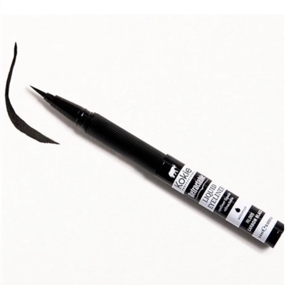💎 Kokie Retractable Liquid Eyeliner in Color Carbon Black New Full-Size